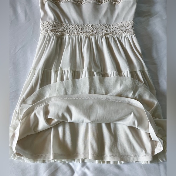 As U Wish White Lace A-Frame Mini Dress Size Small - Picture 4 of 12